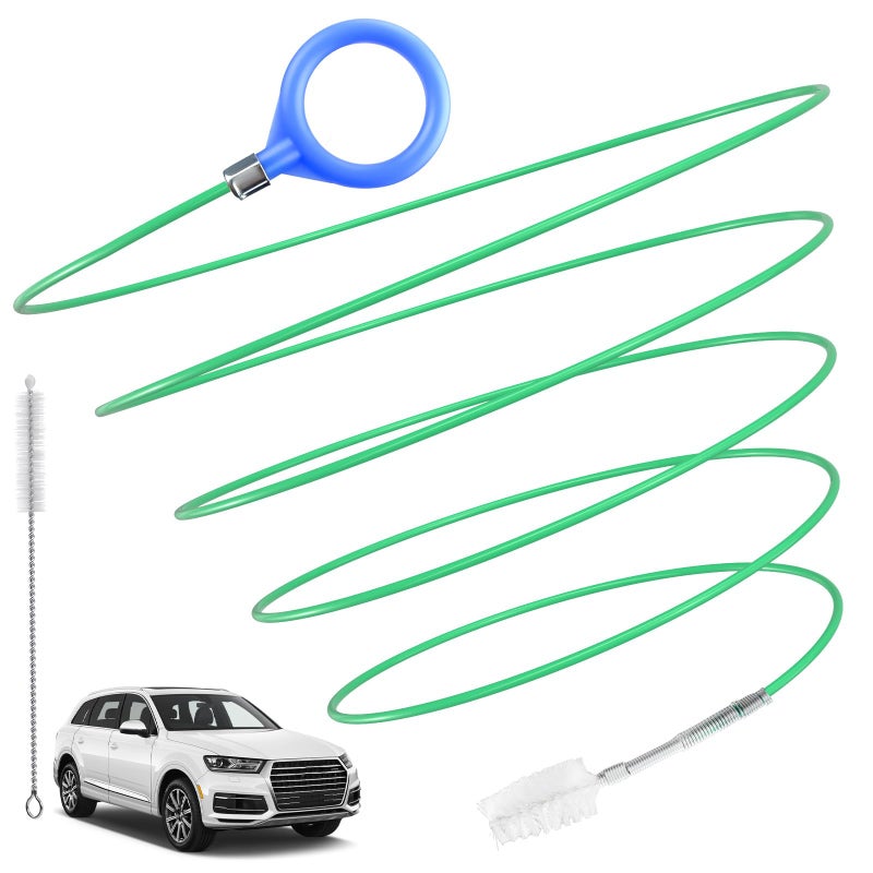 Auto Sunroof Drain Cleaning Tool 78 Inch Flexible Tube Cleaning Brush Drain Brush Extra Long Pipe Cleaners for Cars Car Accessories Car Sunroof Drain Hole Cleaner for Drains Sewers Windshields